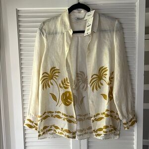Zara Cream and Gold -  NWT
